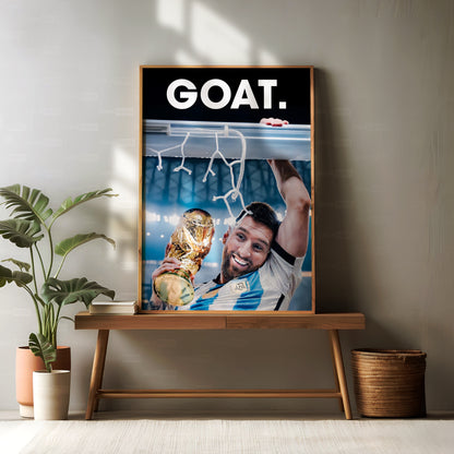 Lionel Messi 'GOAT' Poster