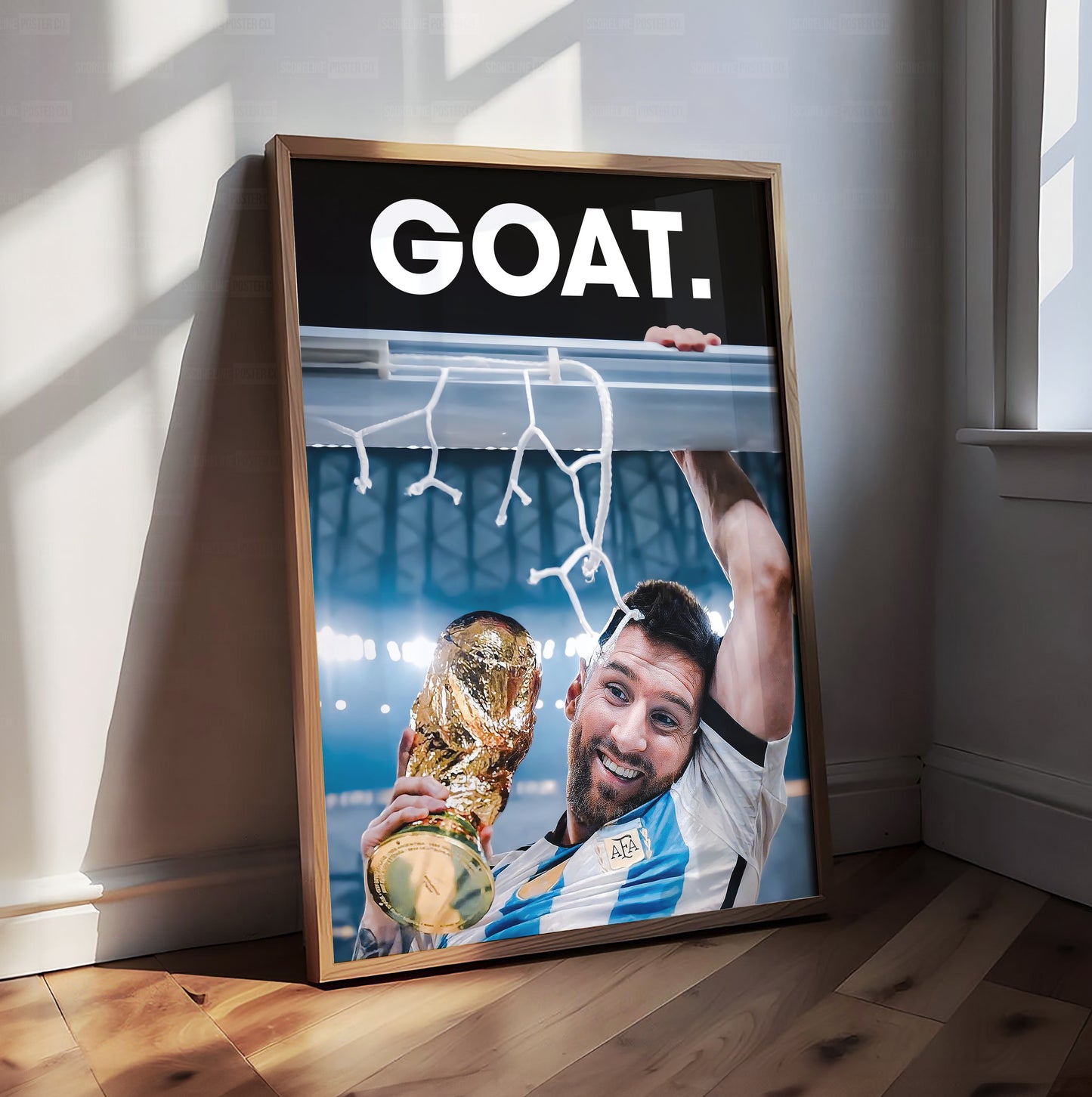 Lionel Messi 'GOAT' Poster