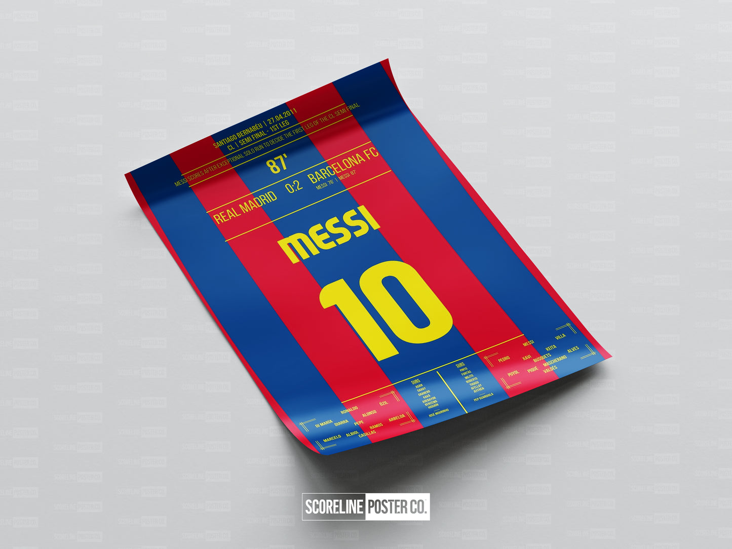 Lionel Messi Shirt Poster