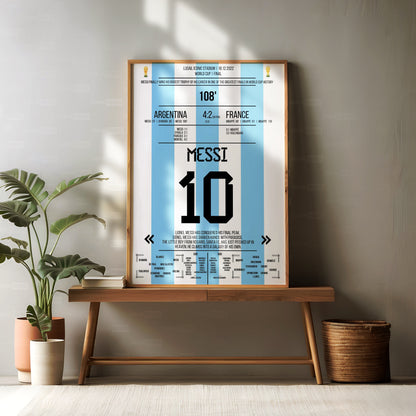Lionel Messi World Cup Final Poster