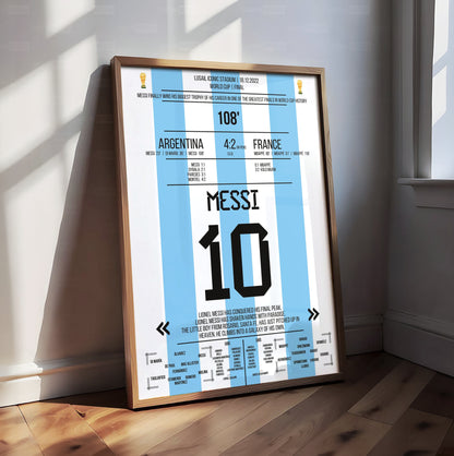 Lionel Messi World Cup Shirt Poster