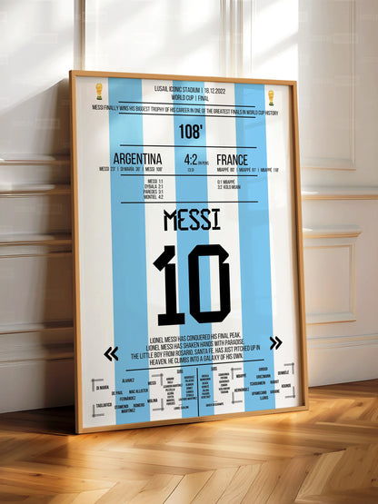 Lionel Messi World Cup Final Poster