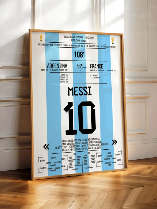 Lionel Messi World Cup Final Poster