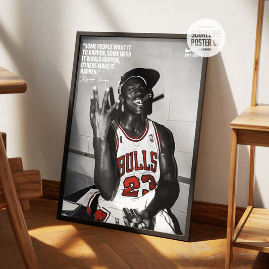 Michael Jordan Vintage Trophy Poster
