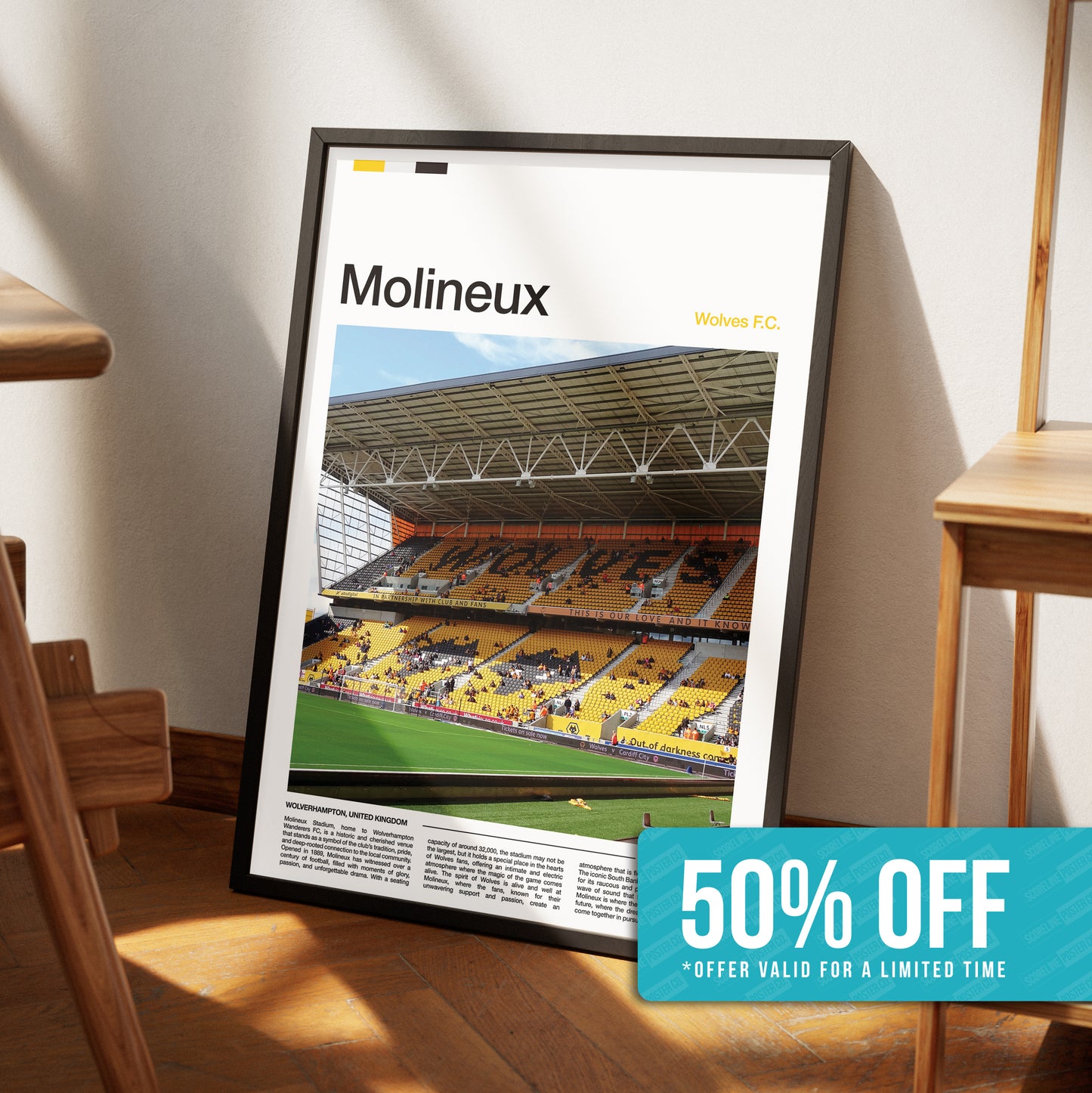 Wolves Molineux Stadium Poster