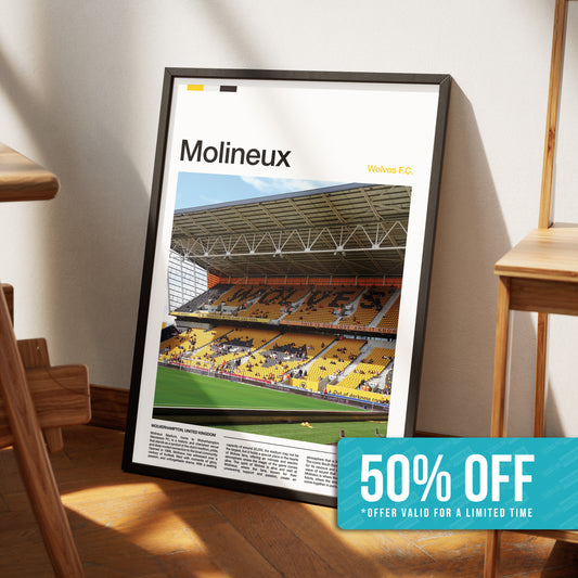 Wolves Molineux Stadium Poster