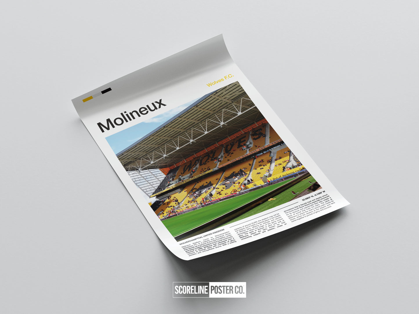 Wolves Molineux Stadium Poster