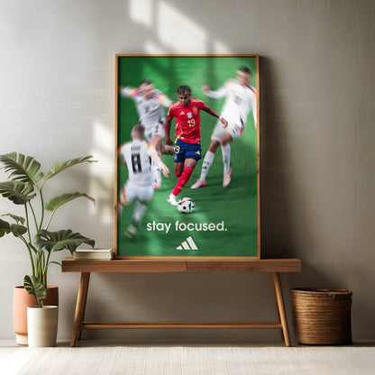 Lamine Yamal 'Stay Focused' Poster