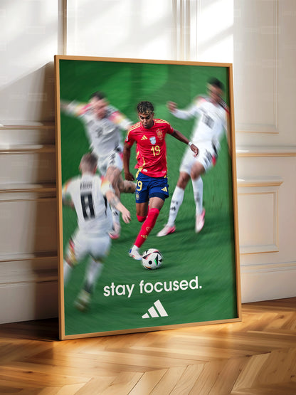 Lamine Yamal 'Stay Focused' Poster