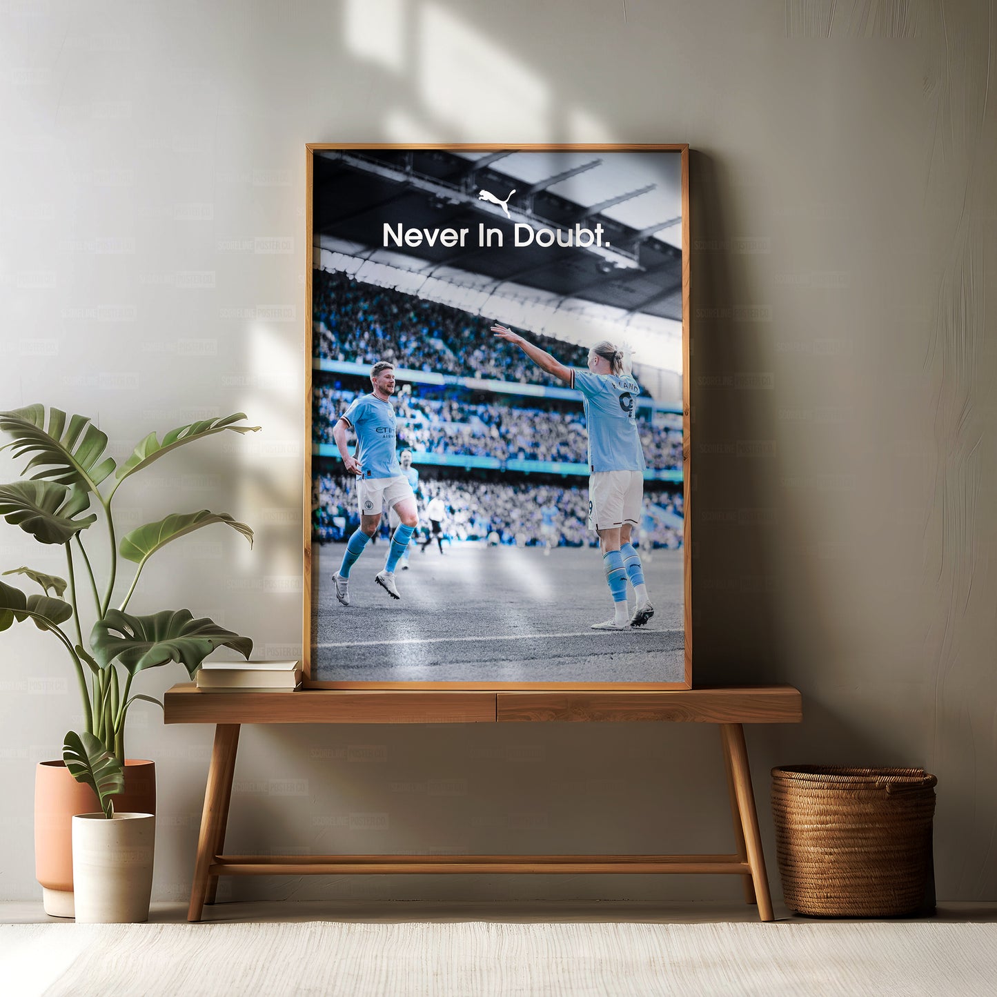 De Bruyne x Haaland 'Never In Doubt' Poster