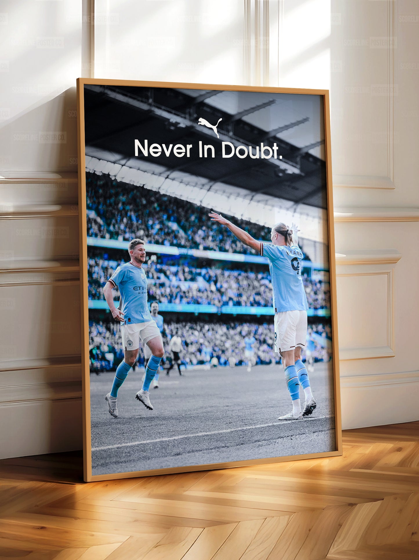 De Bruyne x Haaland 'Never In Doubt' Poster