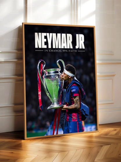 Neymar Jr. 'Faith' Poster