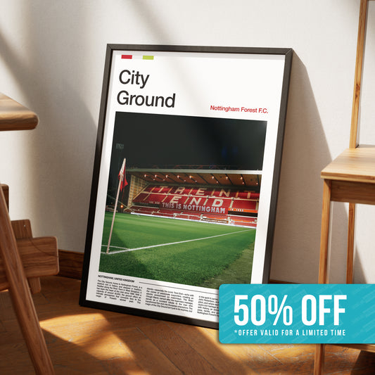 Nottingham Forest City Ground Poster