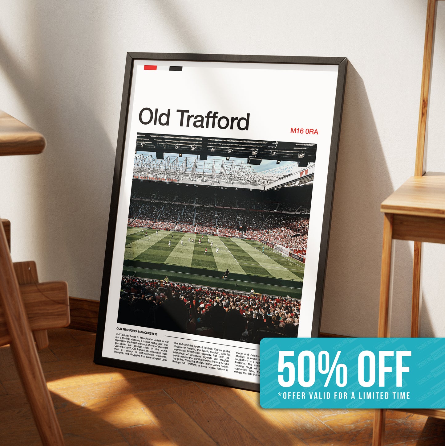 Manchester United Old Trafford Stadium Poster