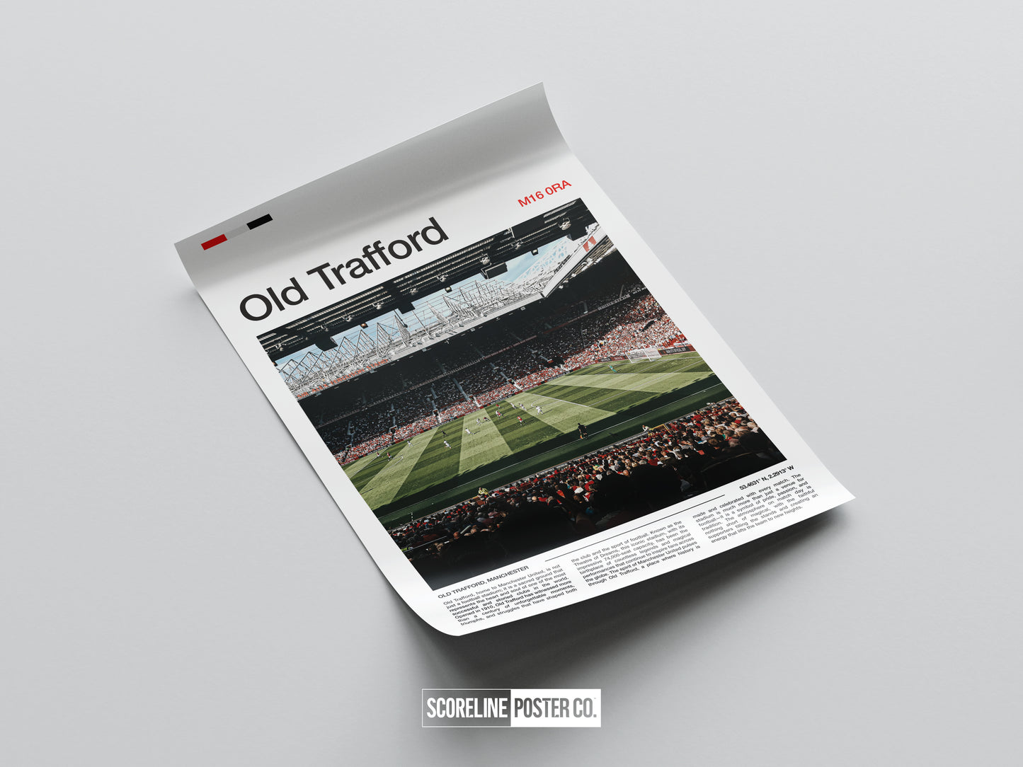 Manchester United Old Trafford Stadium Poster
