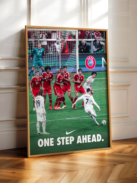 Cristiano Ronaldo 'One Step Ahead' Poster