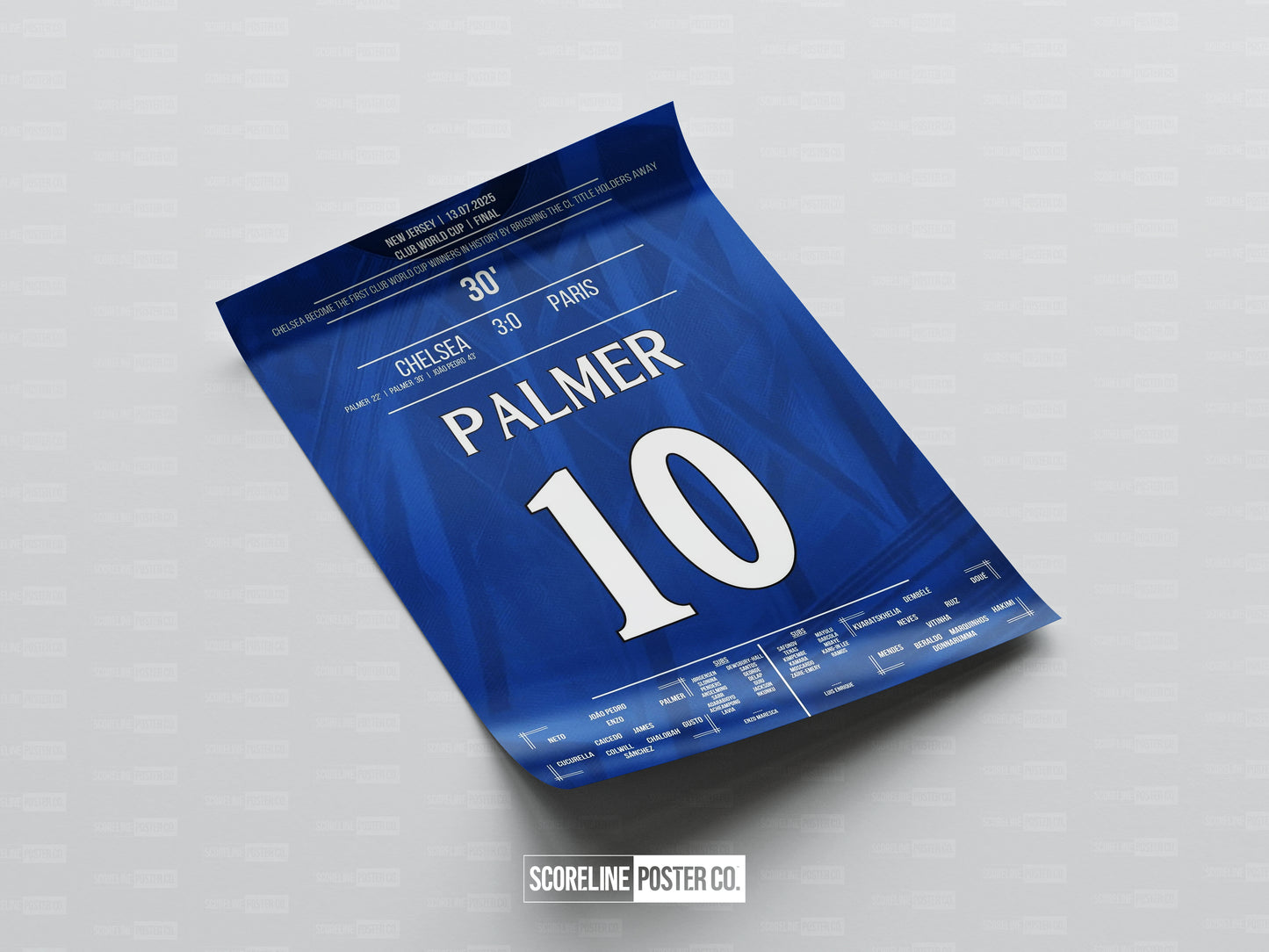 Cole Palmer Club World Cup Final Shirt Poster