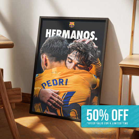 Pedri 'Hermanos' Poster