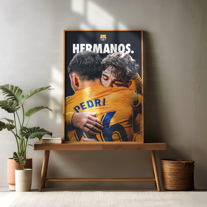 Pedri 'Hermanos' Poster