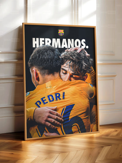 Pedri 'Hermanos' Poster