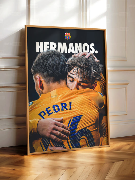 Pedri 'Hermanos' Poster