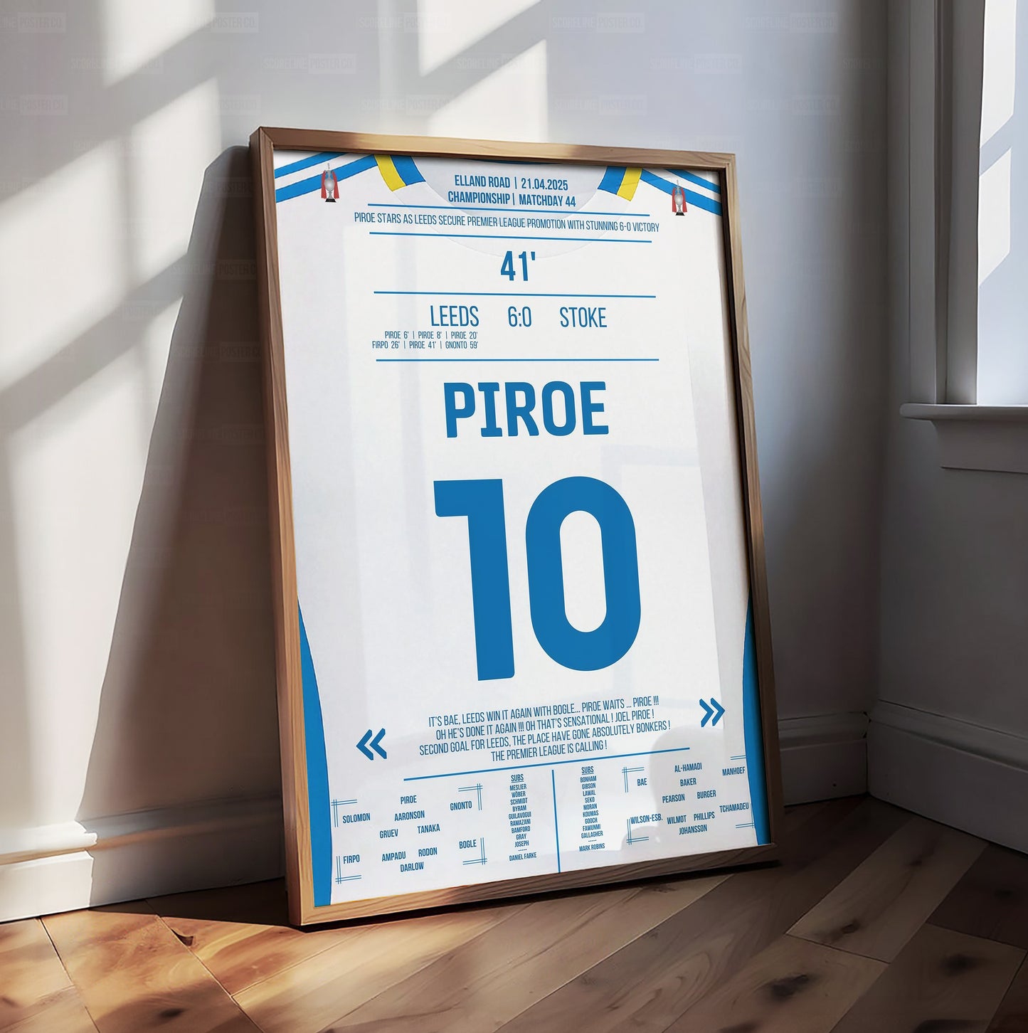 Joël Piroe Shirt Poster