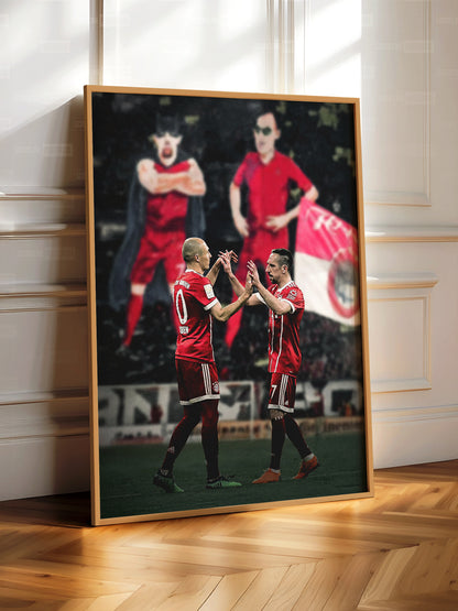 Arjen Robben & Franck Ribery Poster
