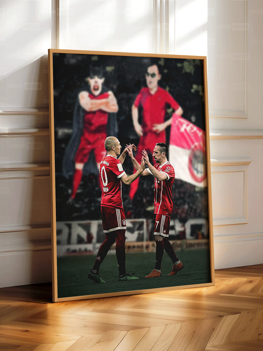 Arjen Robben & Franck Ribery Poster
