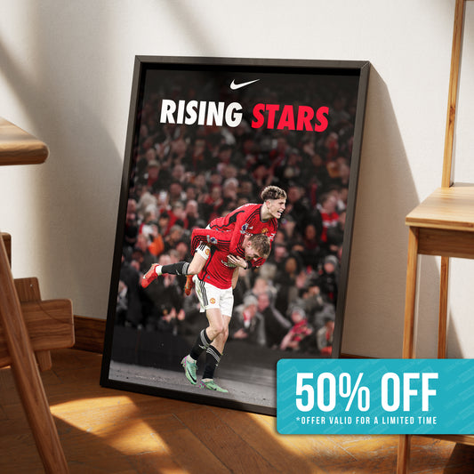 Garnacho & Hojlund 'Rising Stars' Poster