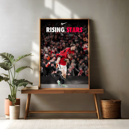 Garnacho & Hojlund 'Rising Stars' Poster