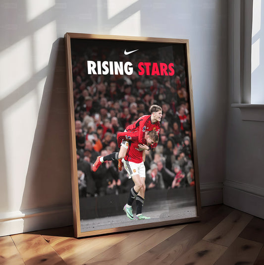 Garnacho & Hojlund 'Rising Stars' Poster