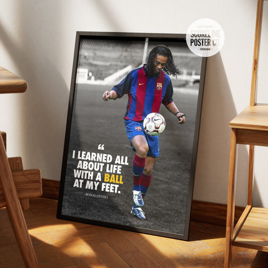 Ronaldinho 'Quote' Poster
