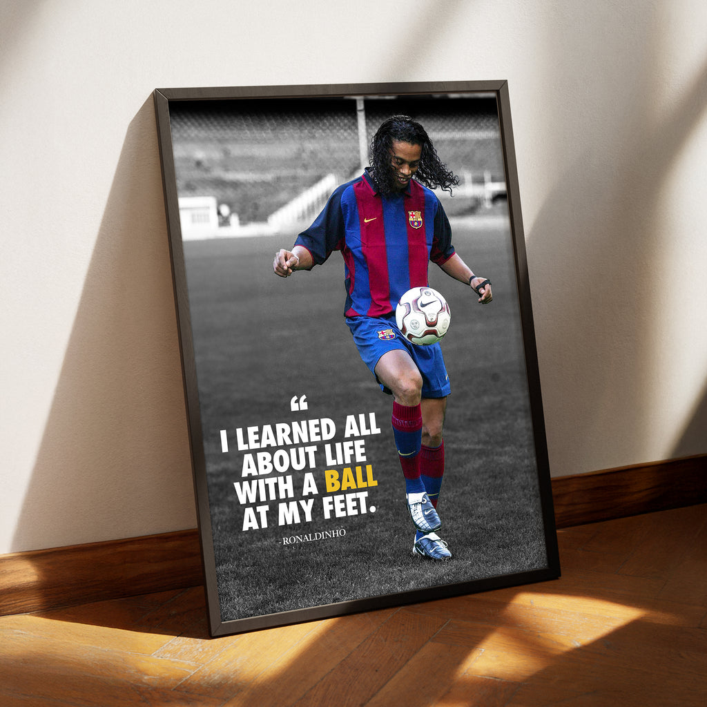 Ronaldinho 'Quote' Poster