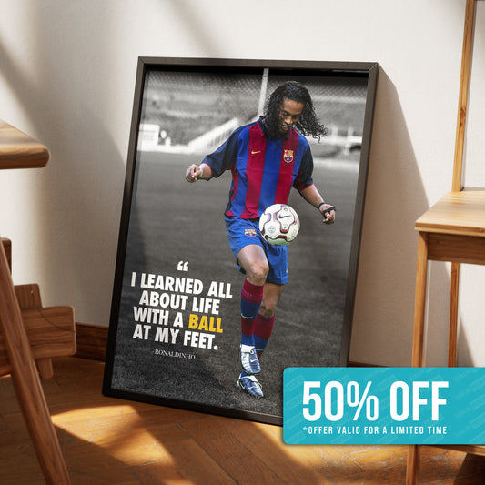 Ronaldinho 'Quote' Poster