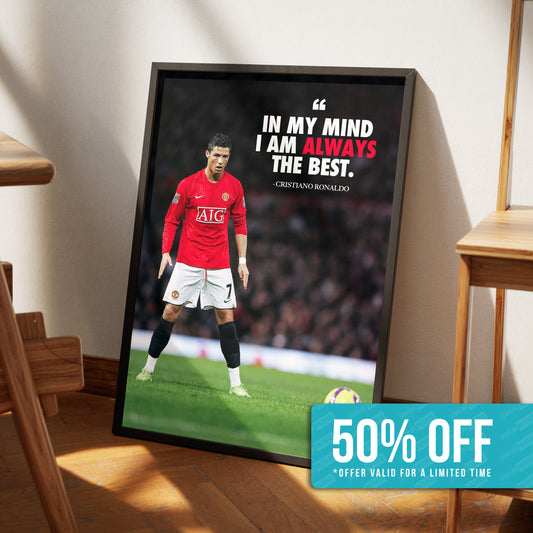 Cristiano Ronaldo 'Quote' Poster