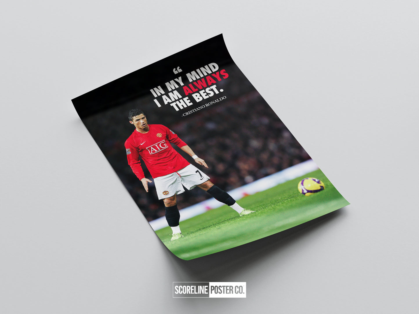 Cristiano Ronaldo 'Quote' Poster