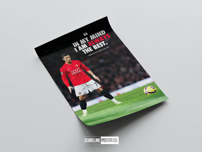 Cristiano Ronaldo 'Quote' Poster