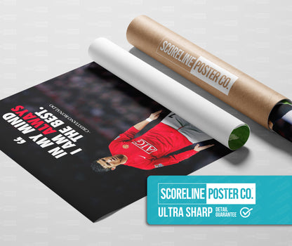 Cristiano Ronaldo 'Quote' Poster
