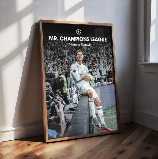Cristiano Ronaldo 'Mr Champions League' Poster