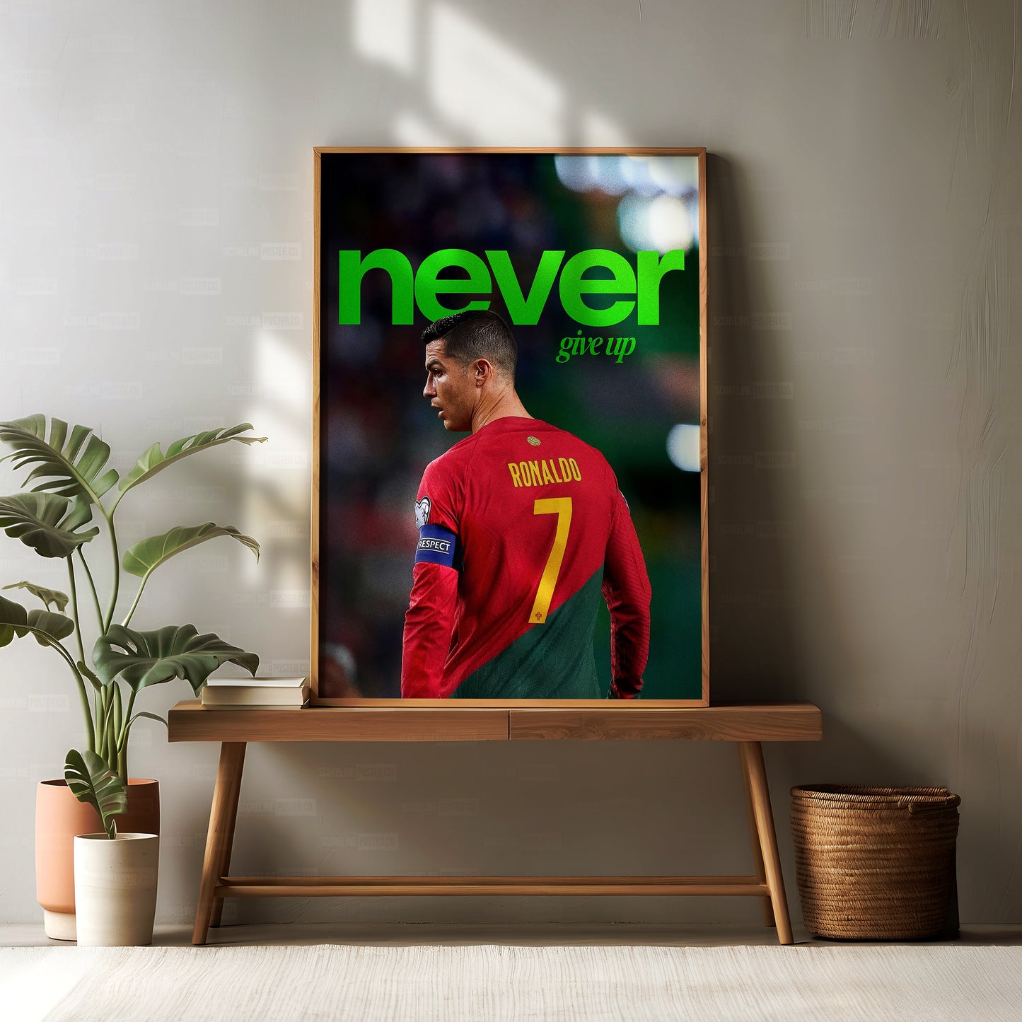 Cristiano Ronaldo 'Never Give Up' Poster