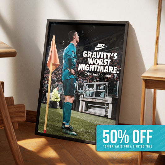 Cristiano Ronaldo 'Gravity's Worst Nightmare' Poster