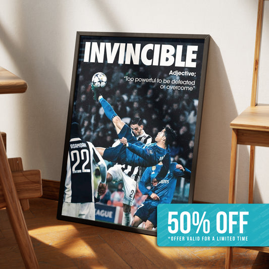 Cristiano Ronaldo 'Invincible' Poster