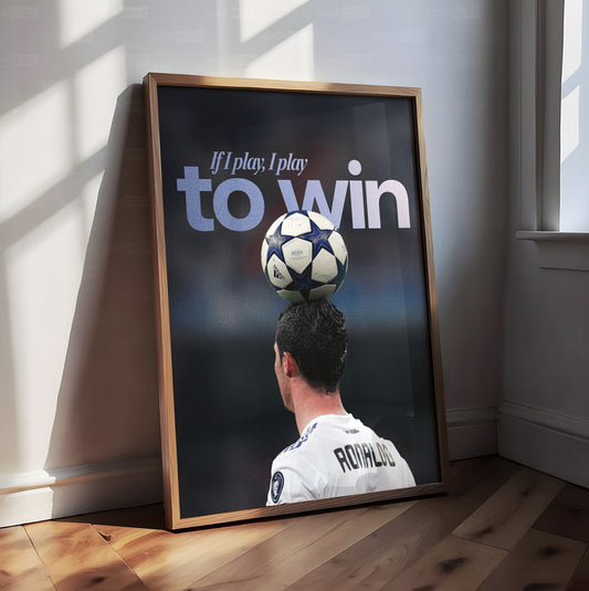 Cristiano Ronaldo 'Play To Win' Poster