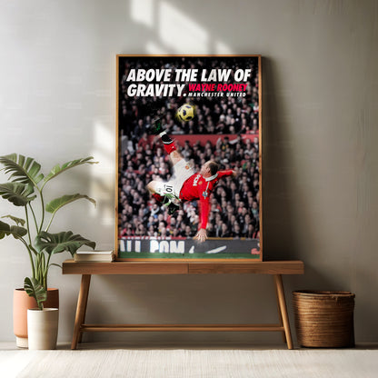 Wayne Rooney 'Law Of Gravity' Poster