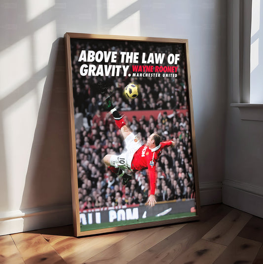 Wayne Rooney 'Law Of Gravity' Poster