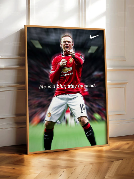 Wayne Rooney 'Blur' Poster
