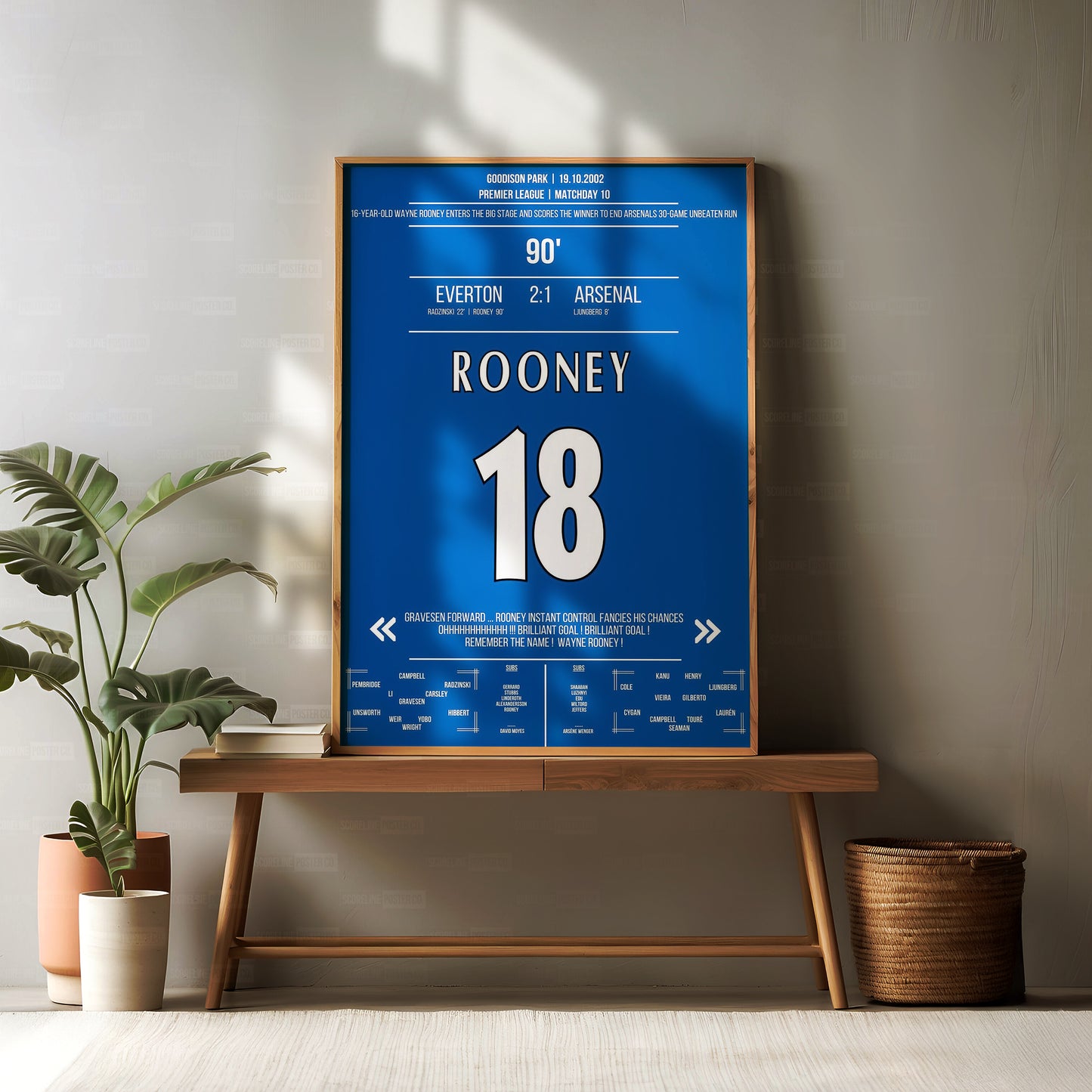Wayne Rooney Shirt Poster