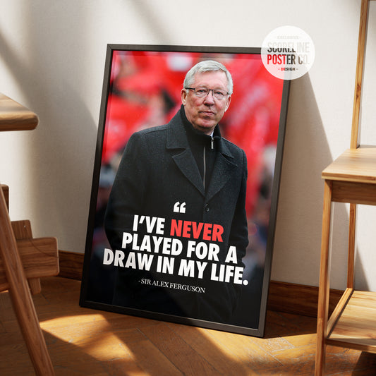 Sir Alex Ferguson 'Quote' Poster