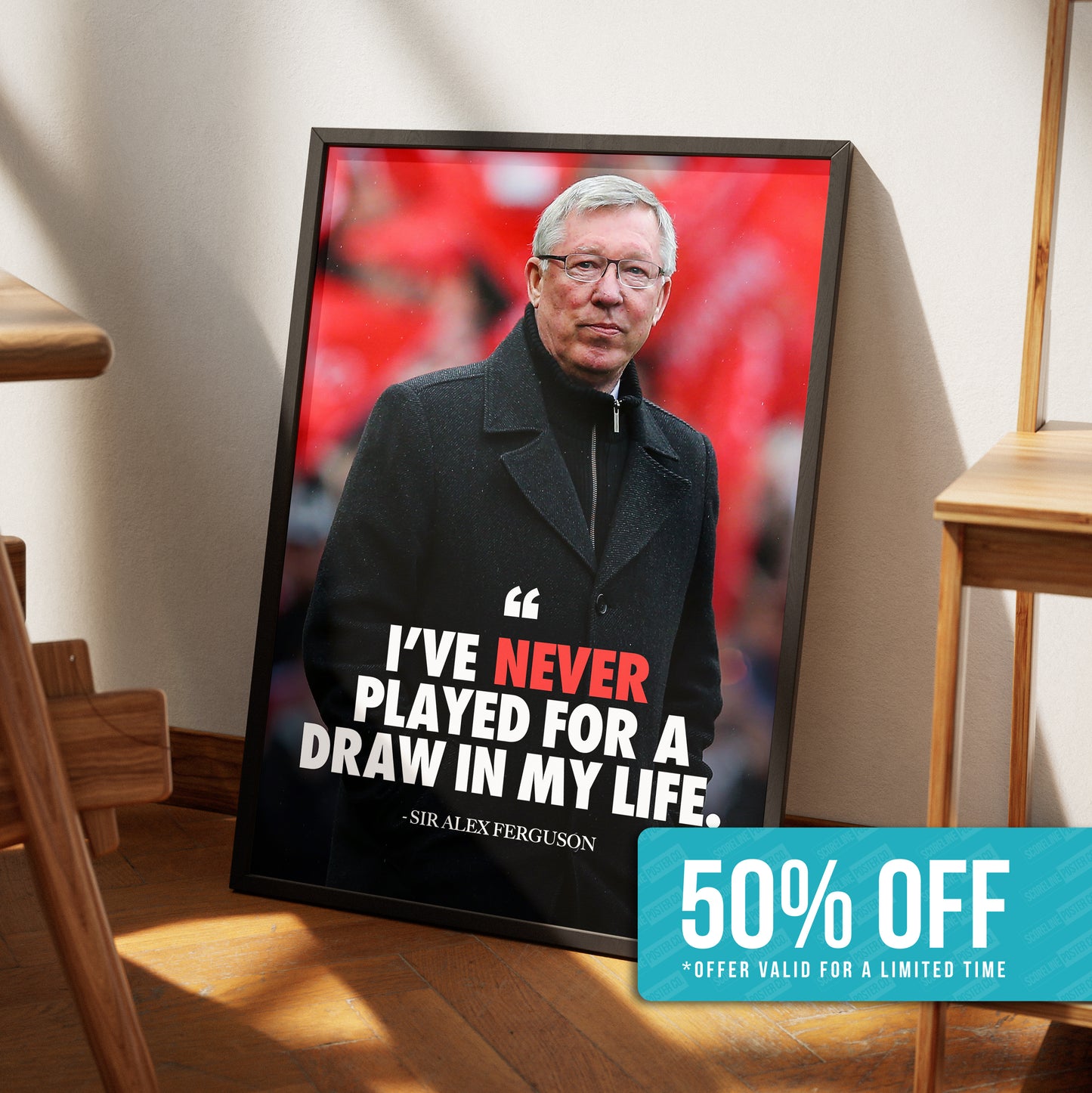 Sir Alex Ferguson 'Quote' Poster