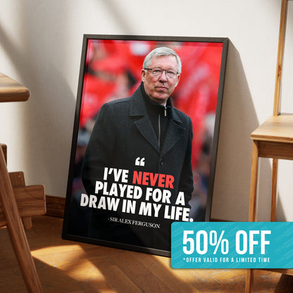 Sir Alex Ferguson 'Quote' Poster